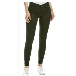 Splendid Woman's Bottle Green Twill Mid Rise Skinny Ankle Pants Women's Size 32